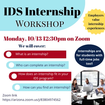 Internship workshop on Zoom on October 13th, 2025